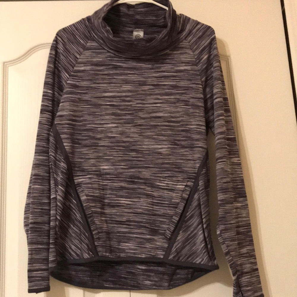 Striped activewear shirt